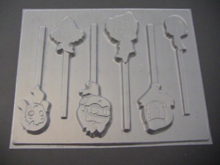 452sp Bubbly Kids Chocolate or Hard Candy Lollipop Mold